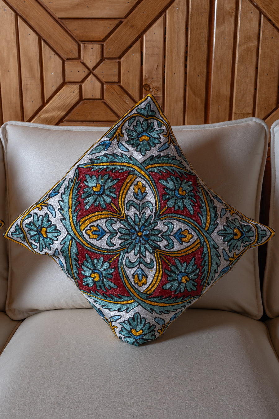 Set of 5 – 16” Hand-Embroidered Cushion Covers