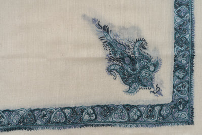 Emerald Mist Rumal — Sozni Hand Embroidered