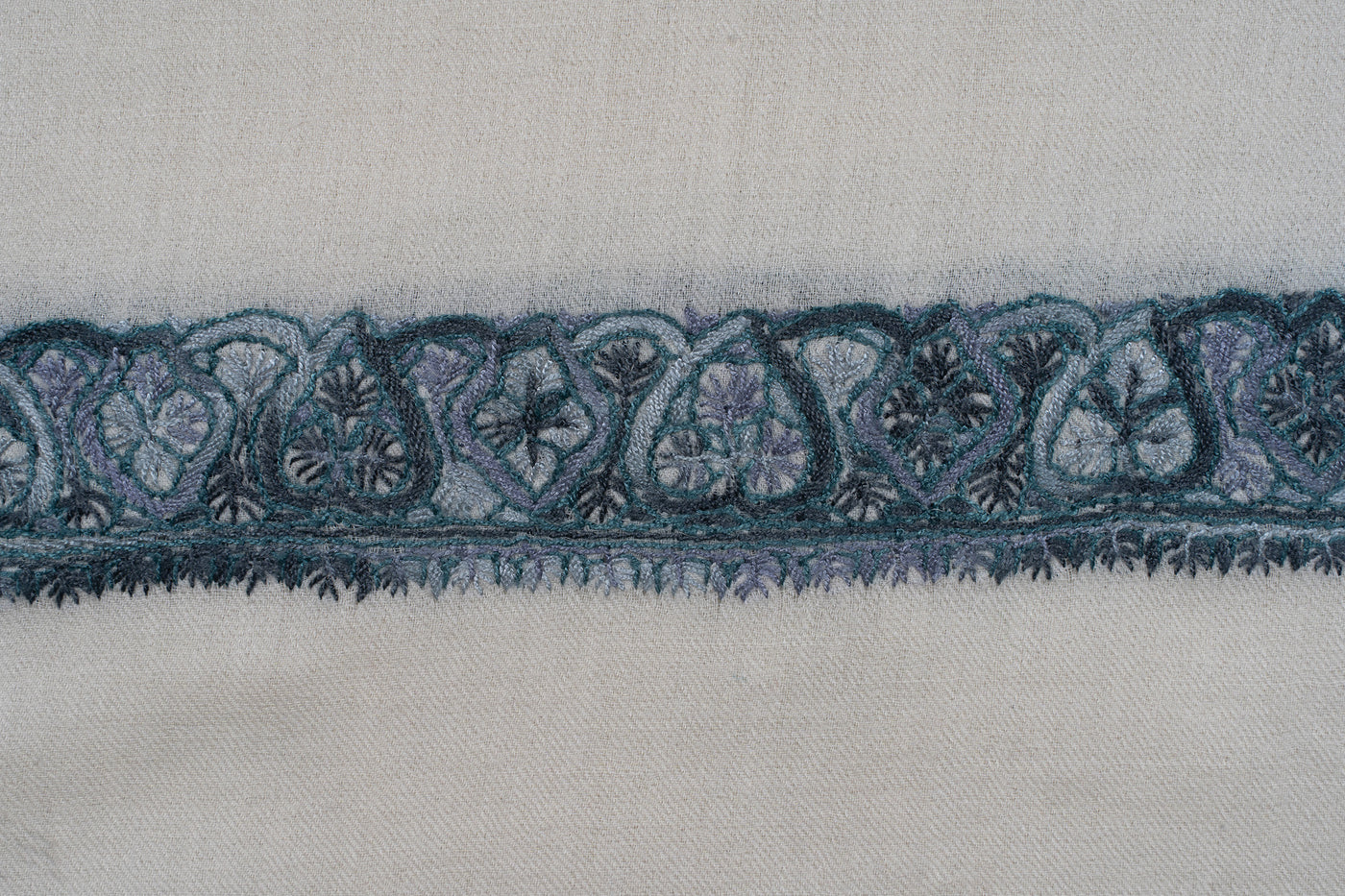 Emerald Mist Rumal — Sozni Hand Embroidered