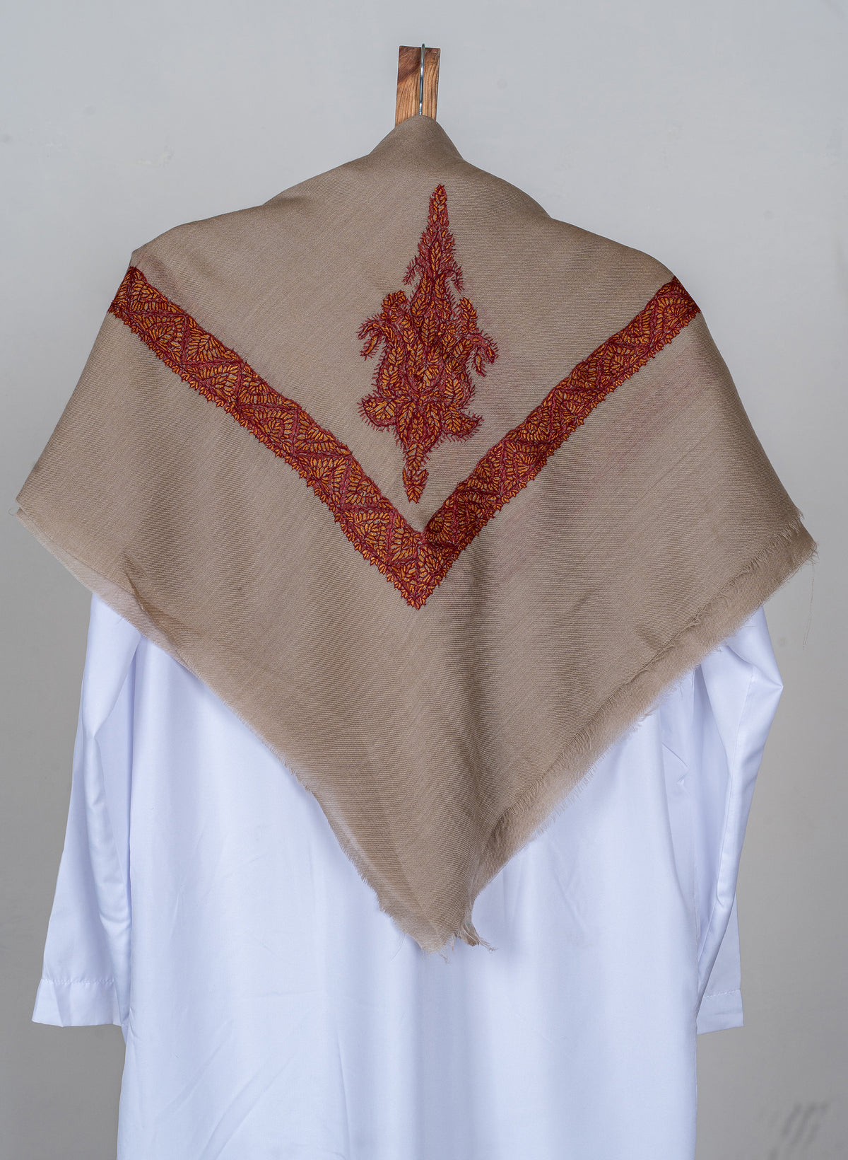 Earth Ember Rumal — Sozni Hand Embroidered
