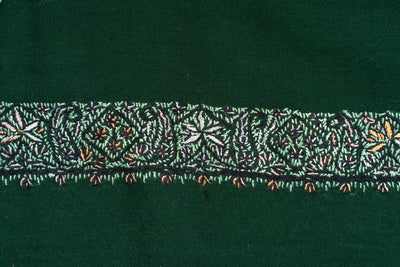 Emerald Grove Rumal — Sozni Hand Embroidered