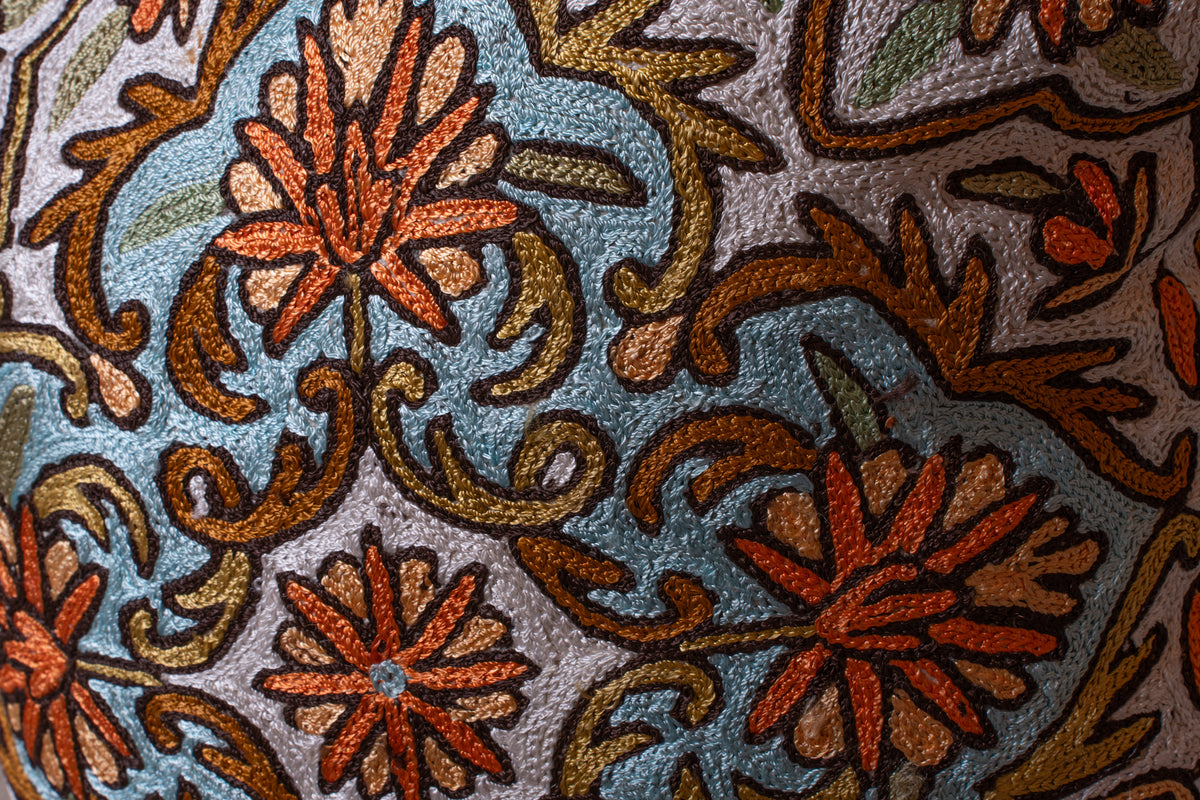 Set of 5 – 16” Hand-Embroidered Cushion Covers