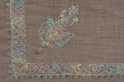 Hazel Bloom Rumal — Sozni Hand Embroidered