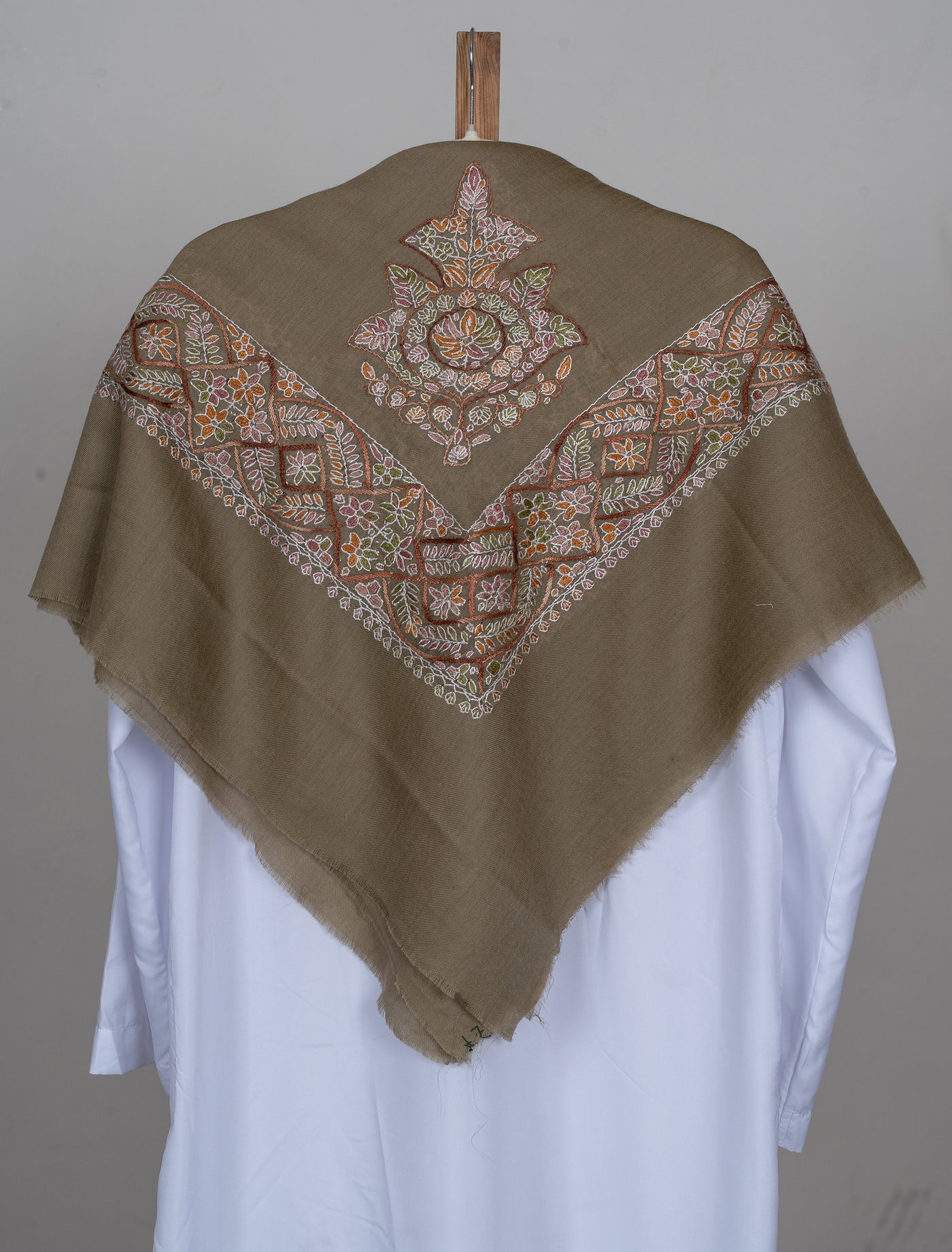Earth Garden Rumal — Sozni Hand Embroidered