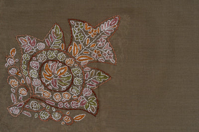 Earth Garden Rumal — Sozni Hand Embroidered