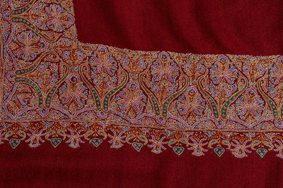 Pure Pashmina Shawl with Sozni Embroidery