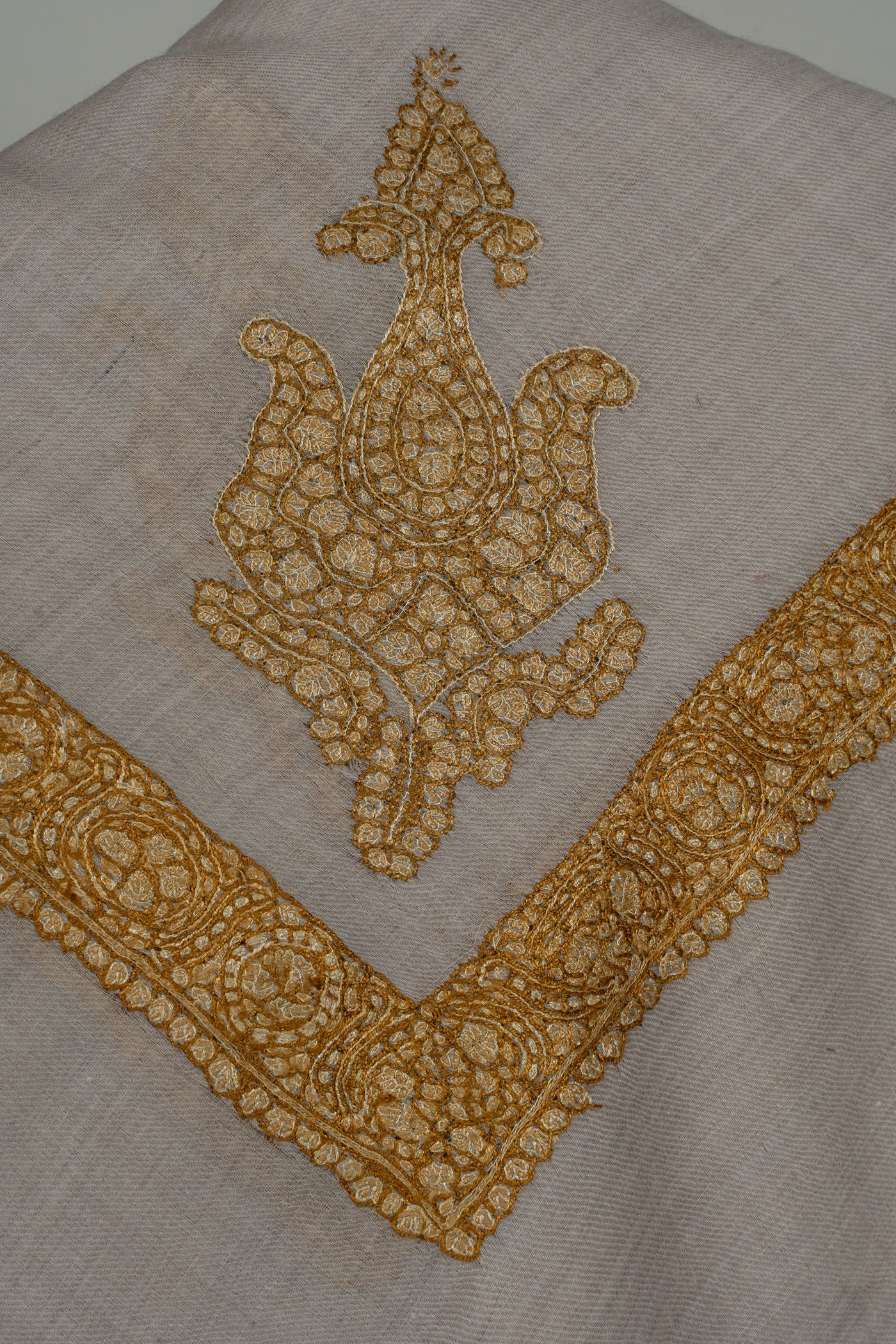 Sandstone Gold Rumal — Sozni Hand Embroidered