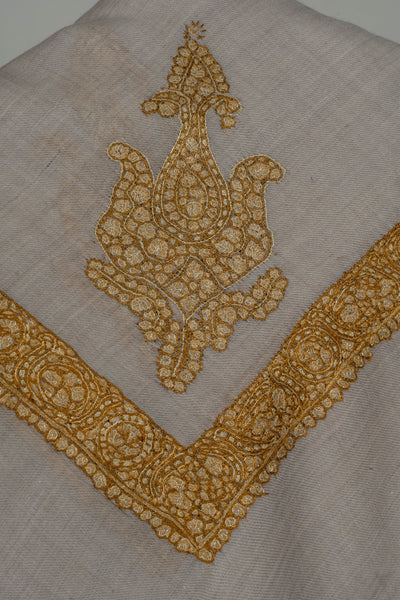 Sandstone Gold Rumal — Sozni Hand Embroidered