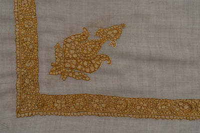Sandstone Gold Rumal — Sozni Hand Embroidered
