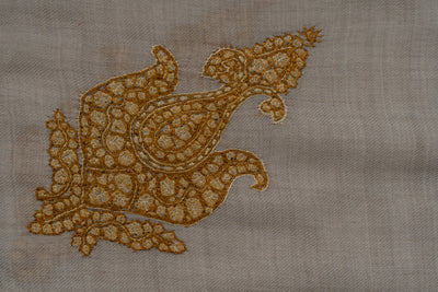 Sandstone Gold Rumal — Sozni Hand Embroidered