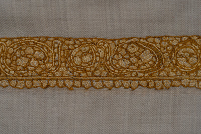 Sandstone Gold Rumal — Sozni Hand Embroidered