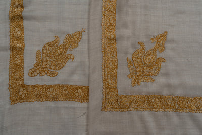 Sandstone Gold Rumal — Sozni Hand Embroidered