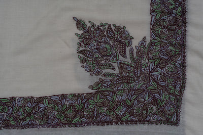 Meadow Bloom Rumal — Sozni Hand Embroidered