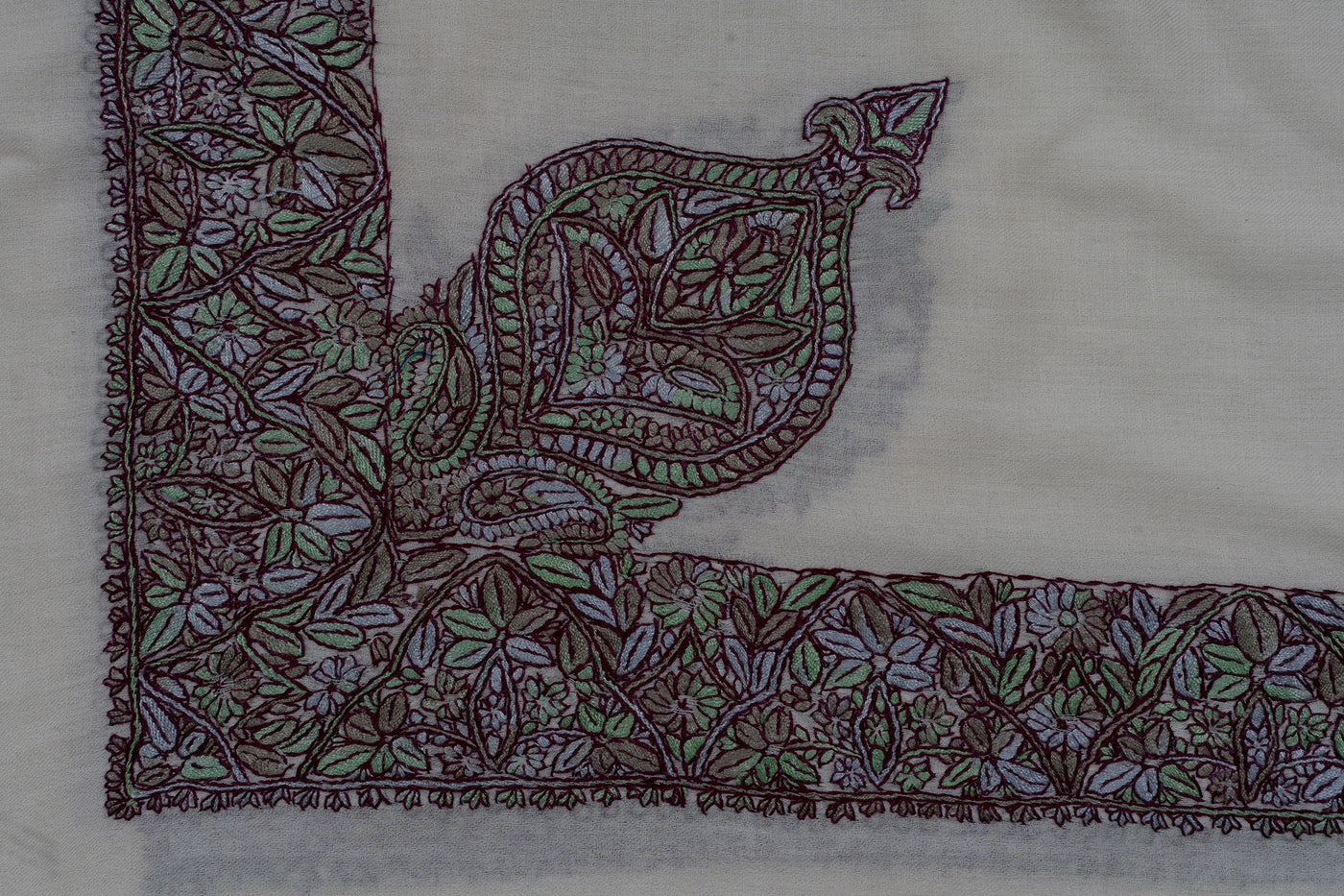 Meadow Bloom Rumal — Sozni Hand Embroidered