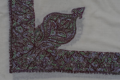 Meadow Bloom Rumal — Sozni Hand Embroidered
