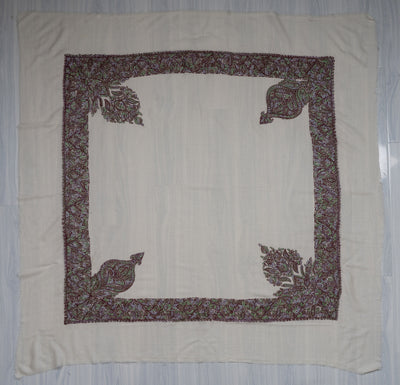 Meadow Bloom Rumal — Sozni Hand Embroidered