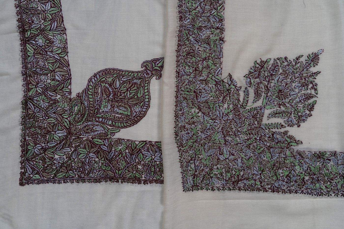 Meadow Bloom Rumal — Sozni Hand Embroidered