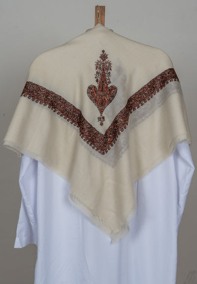 Fern Enclave Rumal — Sozni Hand Embroidered