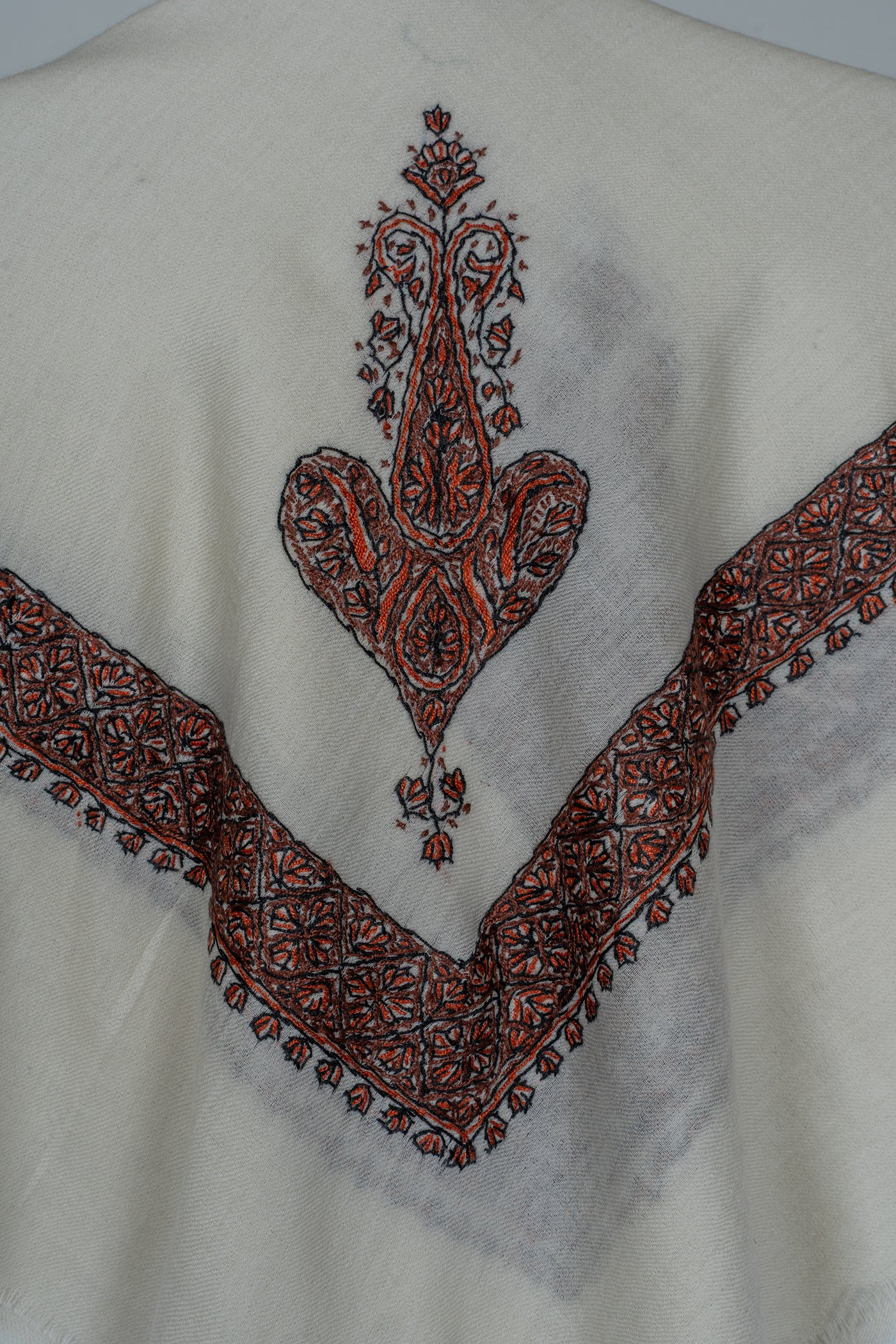 Fern Enclave Rumal — Sozni Hand Embroidered
