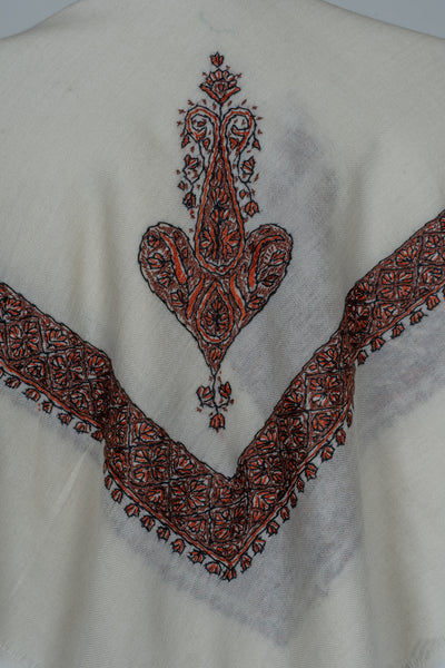 Fern Enclave Rumal — Sozni Hand Embroidered