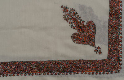 Fern Enclave Rumal — Sozni Hand Embroidered
