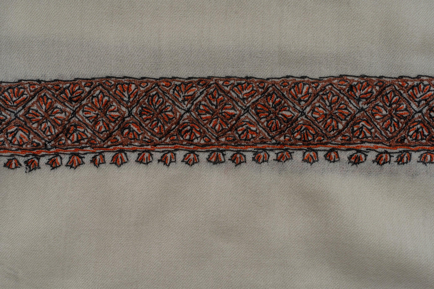 Fern Enclave Rumal — Sozni Hand Embroidered
