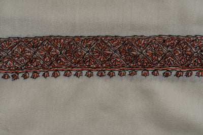 Fern Enclave Rumal — Sozni Hand Embroidered
