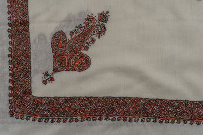 Fern Enclave Rumal — Sozni Hand Embroidered