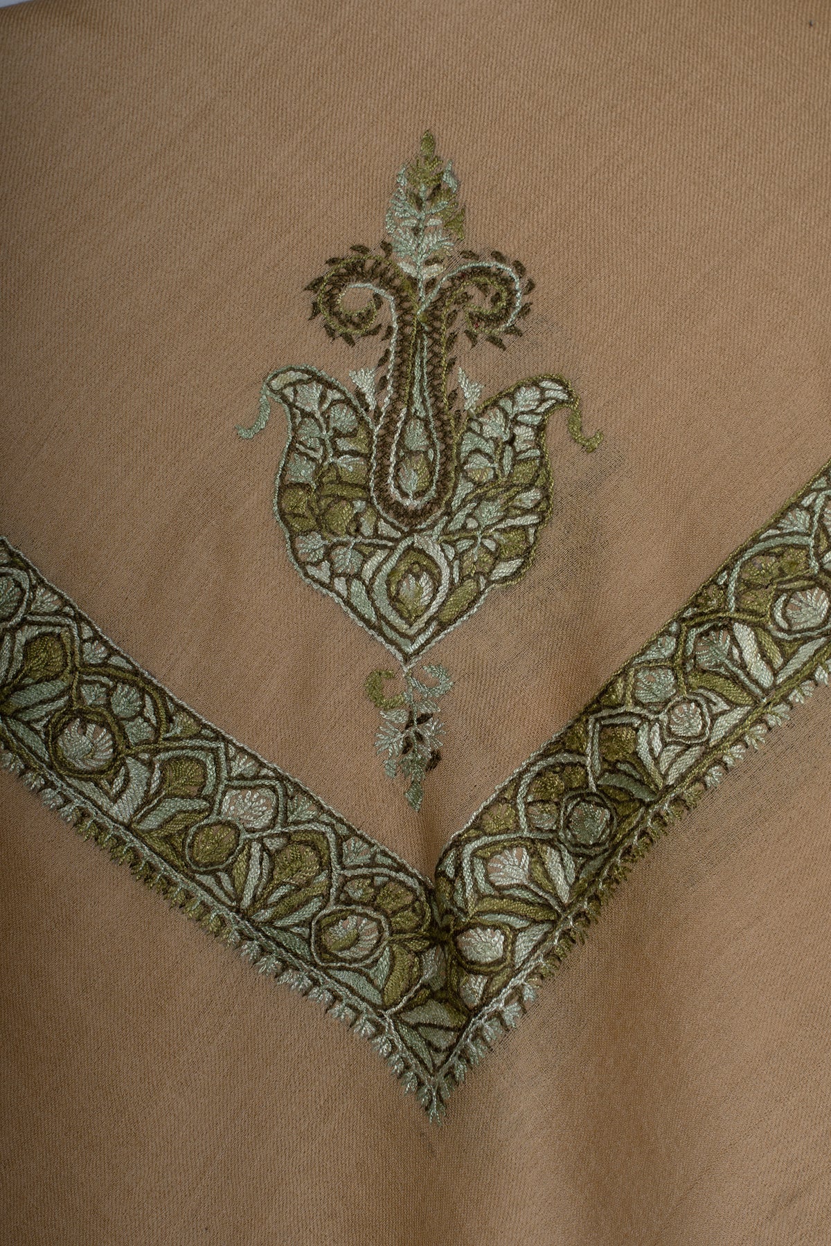 Desert Sage Rumal — Sozni Hand Embroidered