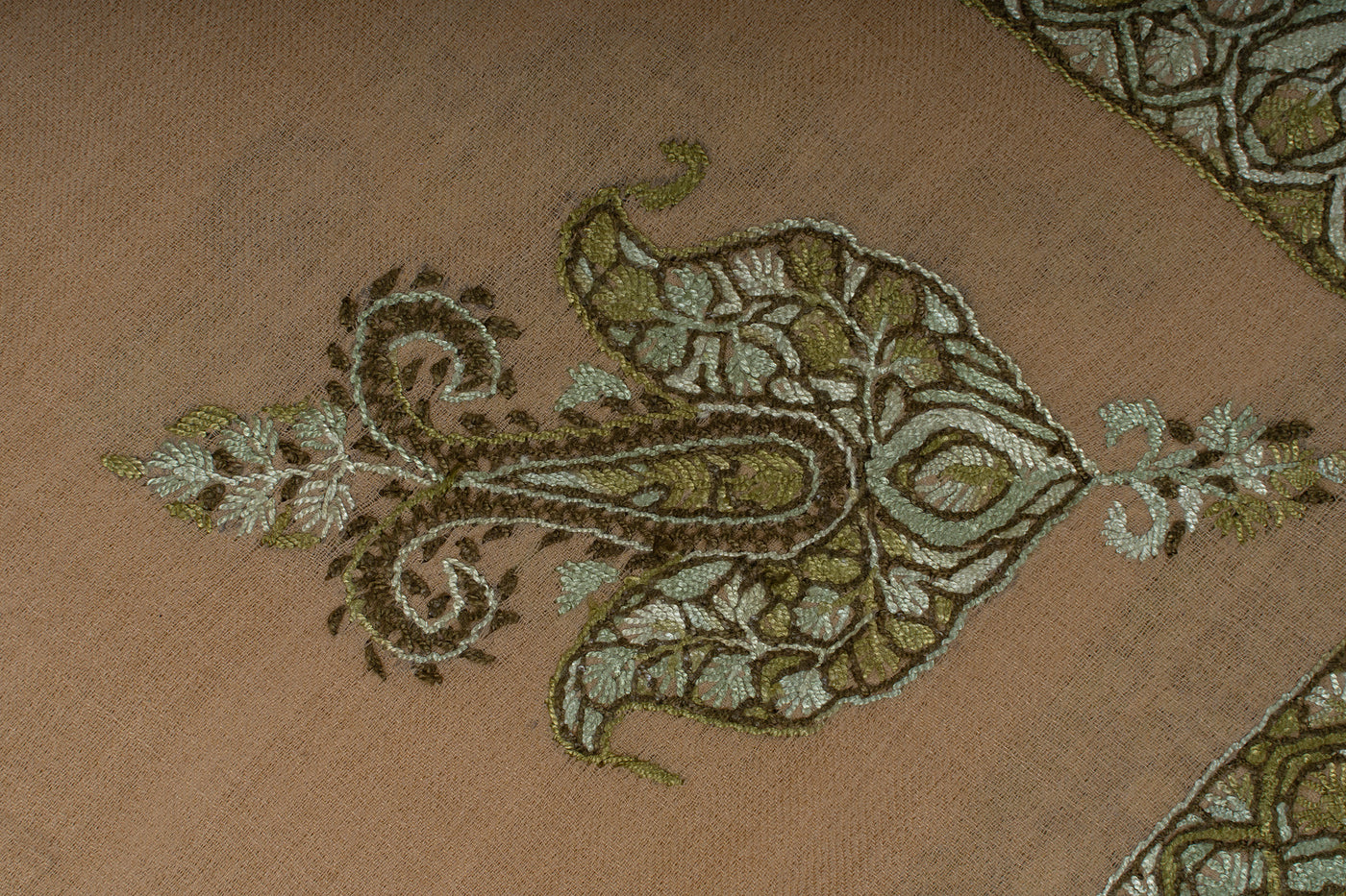 Desert Sage Rumal — Sozni Hand Embroidered