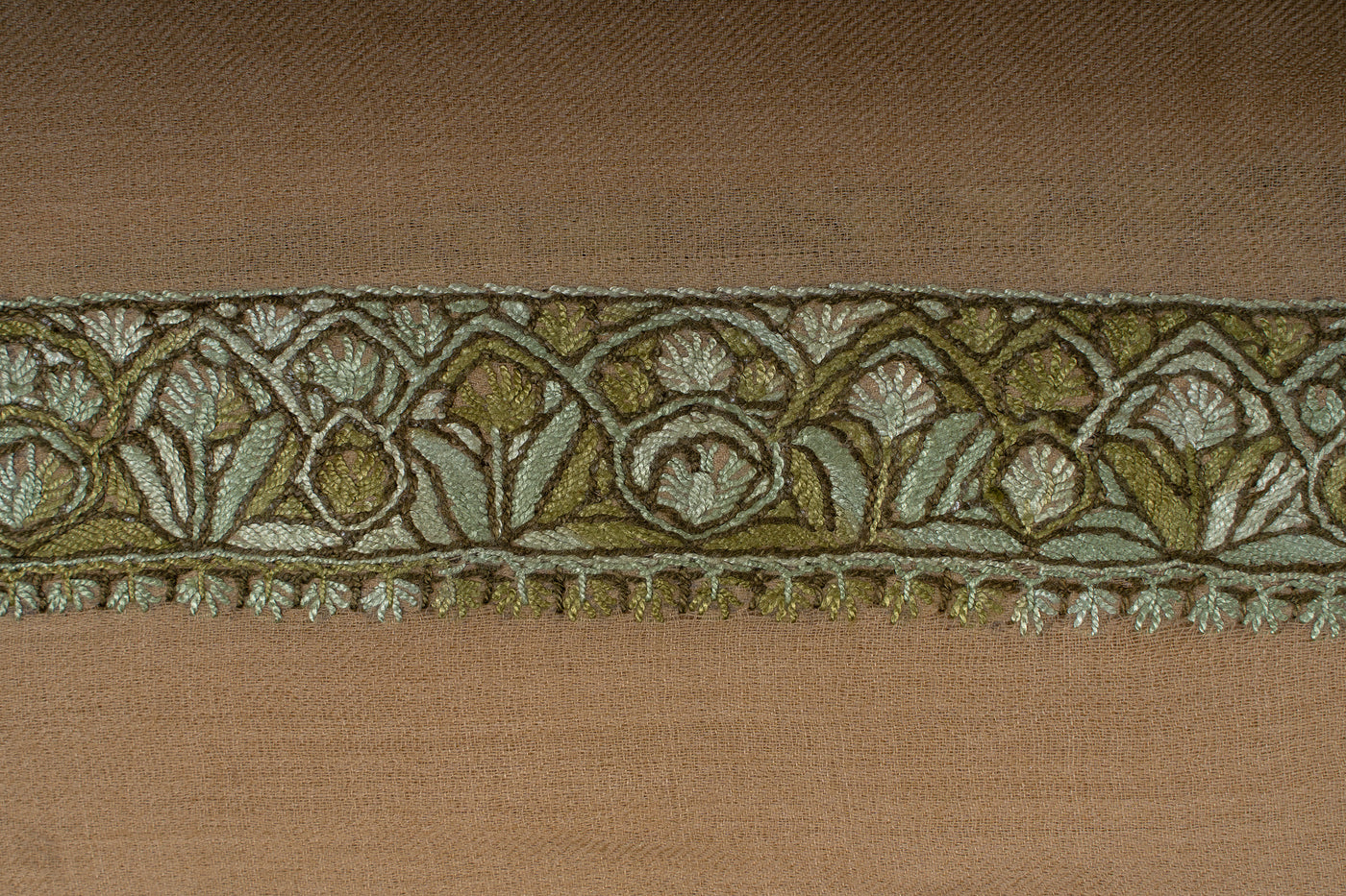 Desert Sage Rumal — Sozni Hand Embroidered