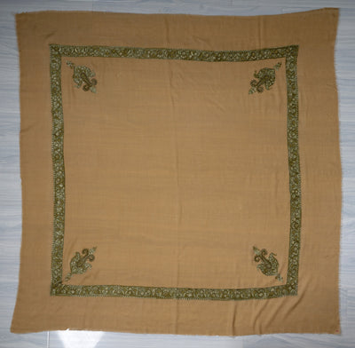 Desert Sage Rumal — Sozni Hand Embroidered