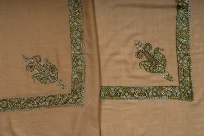 Desert Sage Rumal — Sozni Hand Embroidered