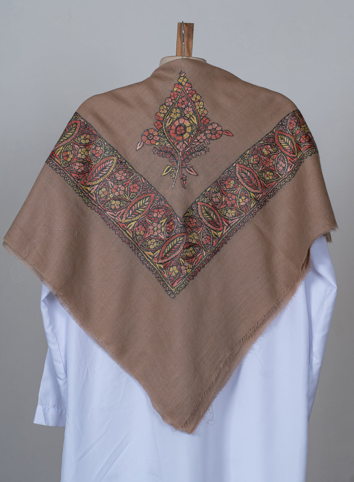 Autumn Bloom Rumal — Sozni Hand Embroidered