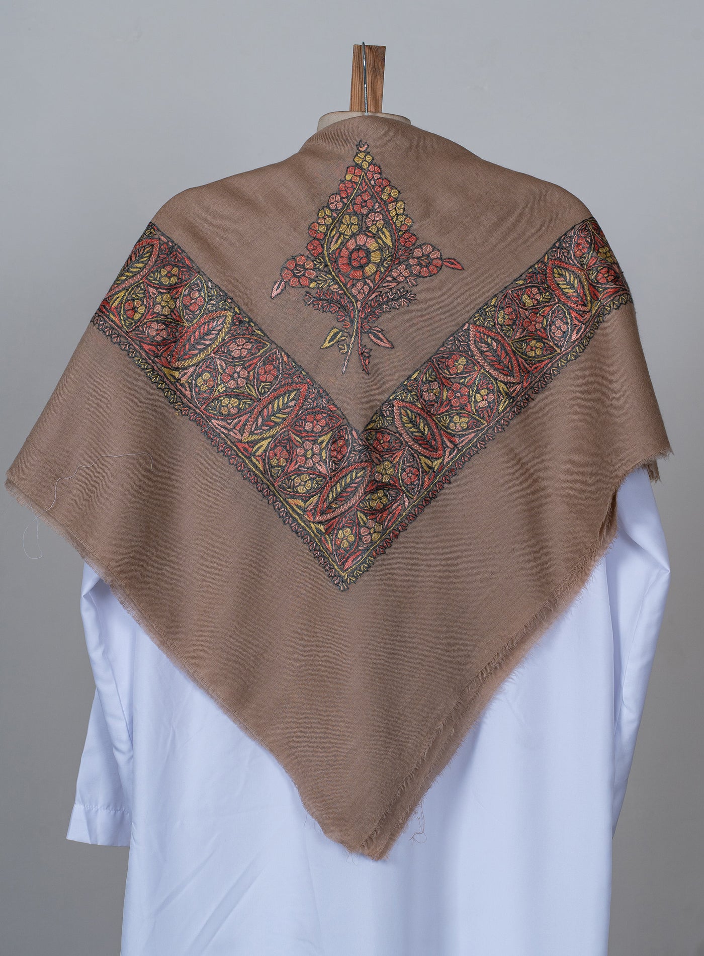 Autumn Bloom Rumal — Sozni Hand Embroidered