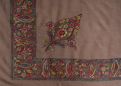 Autumn Bloom Rumal — Sozni Hand Embroidered