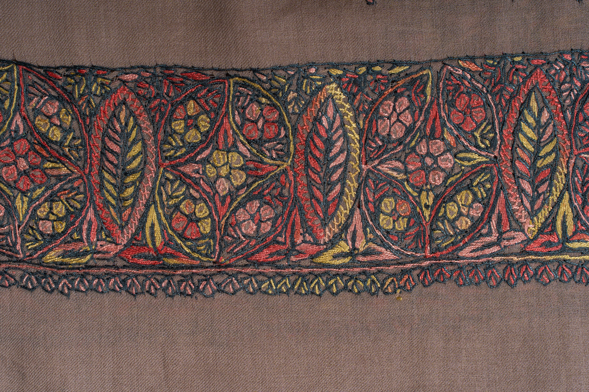 Autumn Bloom Rumal — Sozni Hand Embroidered