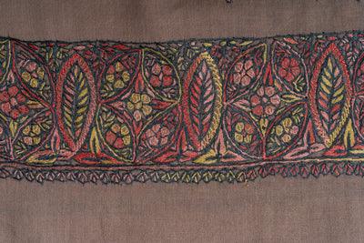 Autumn Bloom Rumal — Sozni Hand Embroidered