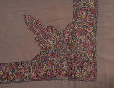 Autumn Bloom Rumal — Sozni Hand Embroidered