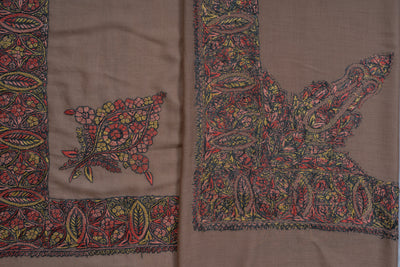 Autumn Bloom Rumal — Sozni Hand Embroidered