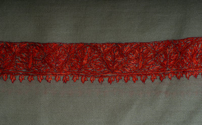 Olive Ember Rumal — Sozni Hand Embroidered