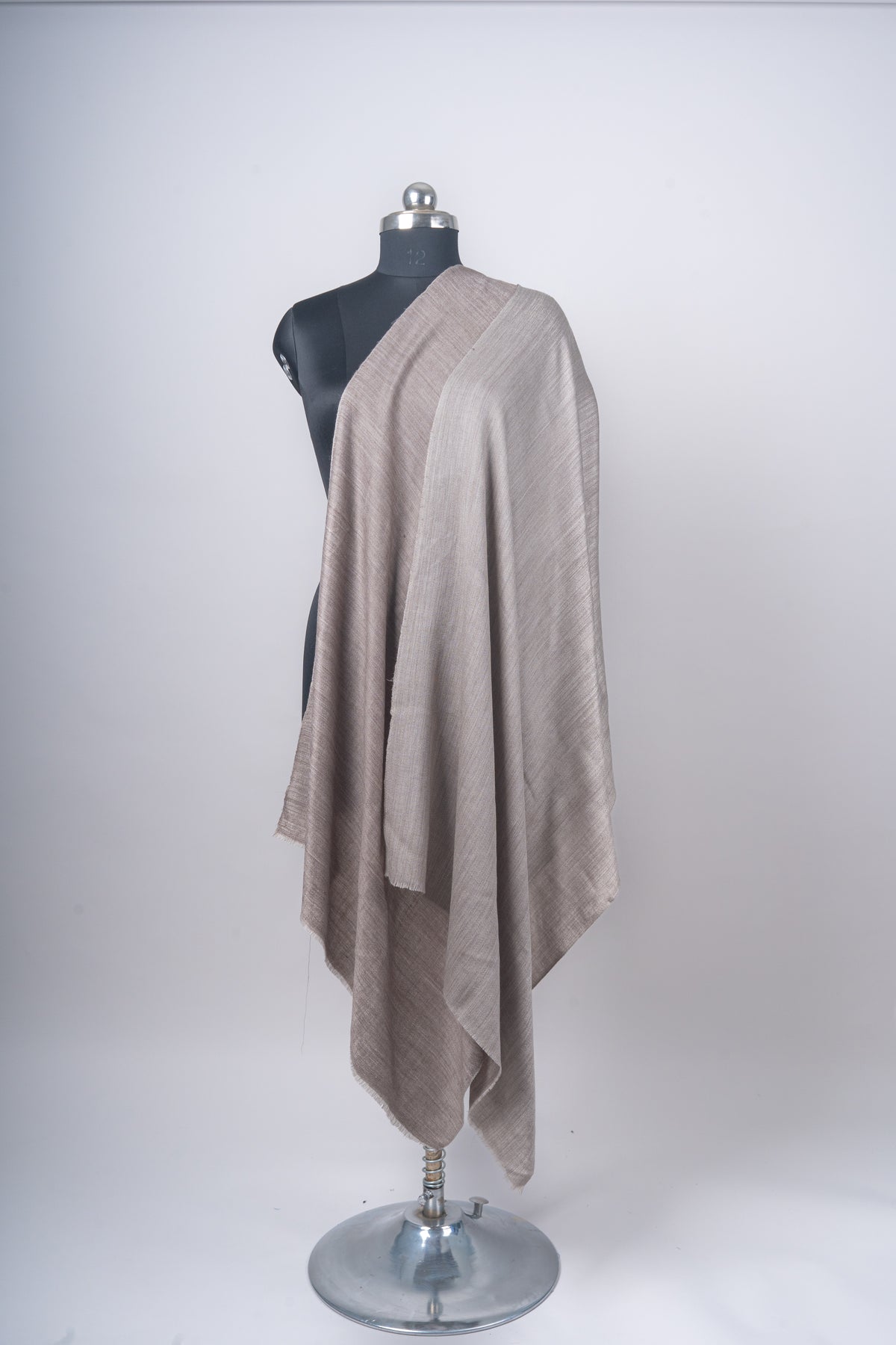 Sahra-Shaam | Reversible Merino Wool Stole in Taupe & Mocha Mist