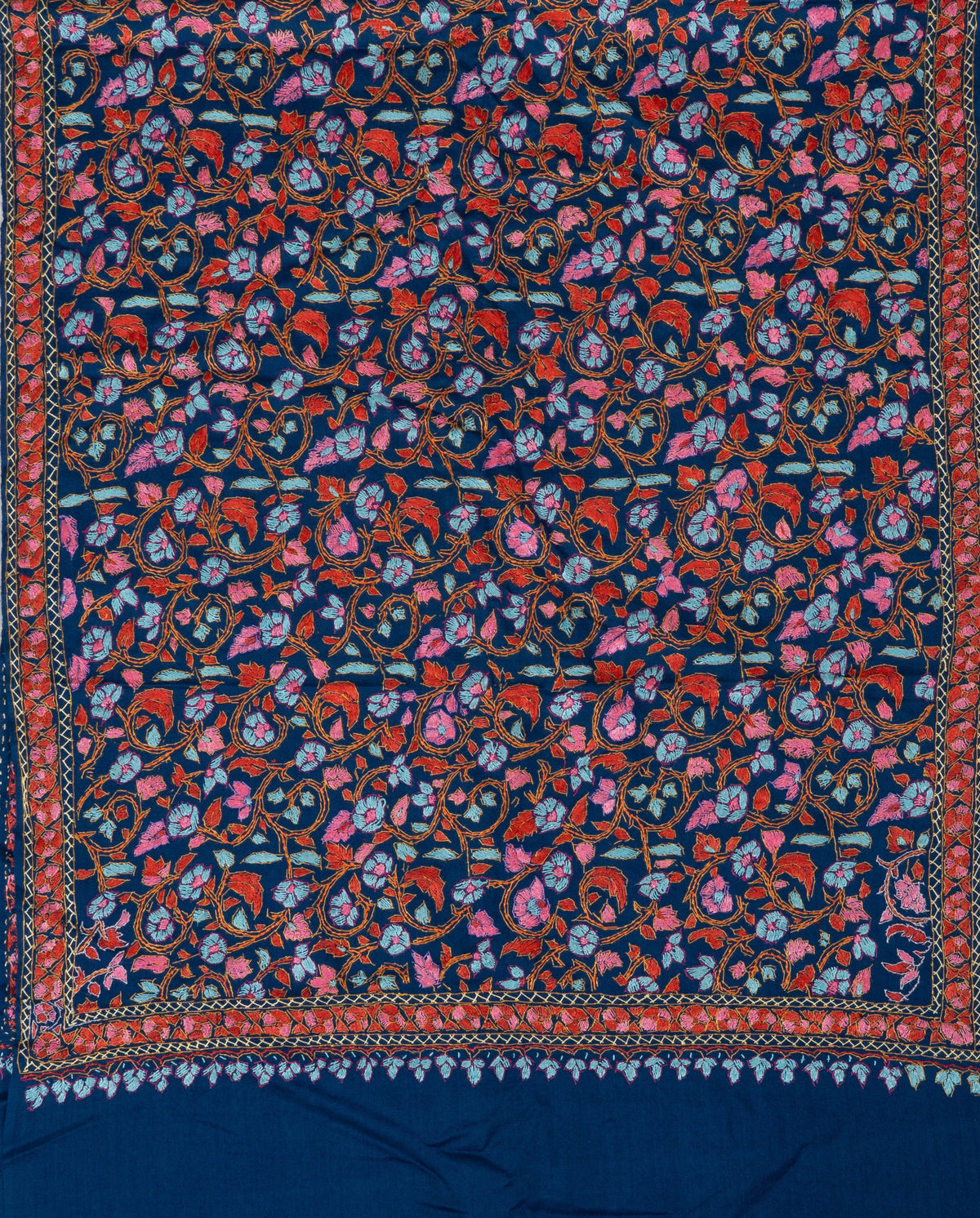 Papier-Mâché Neel Gul Sozni Merino Stole