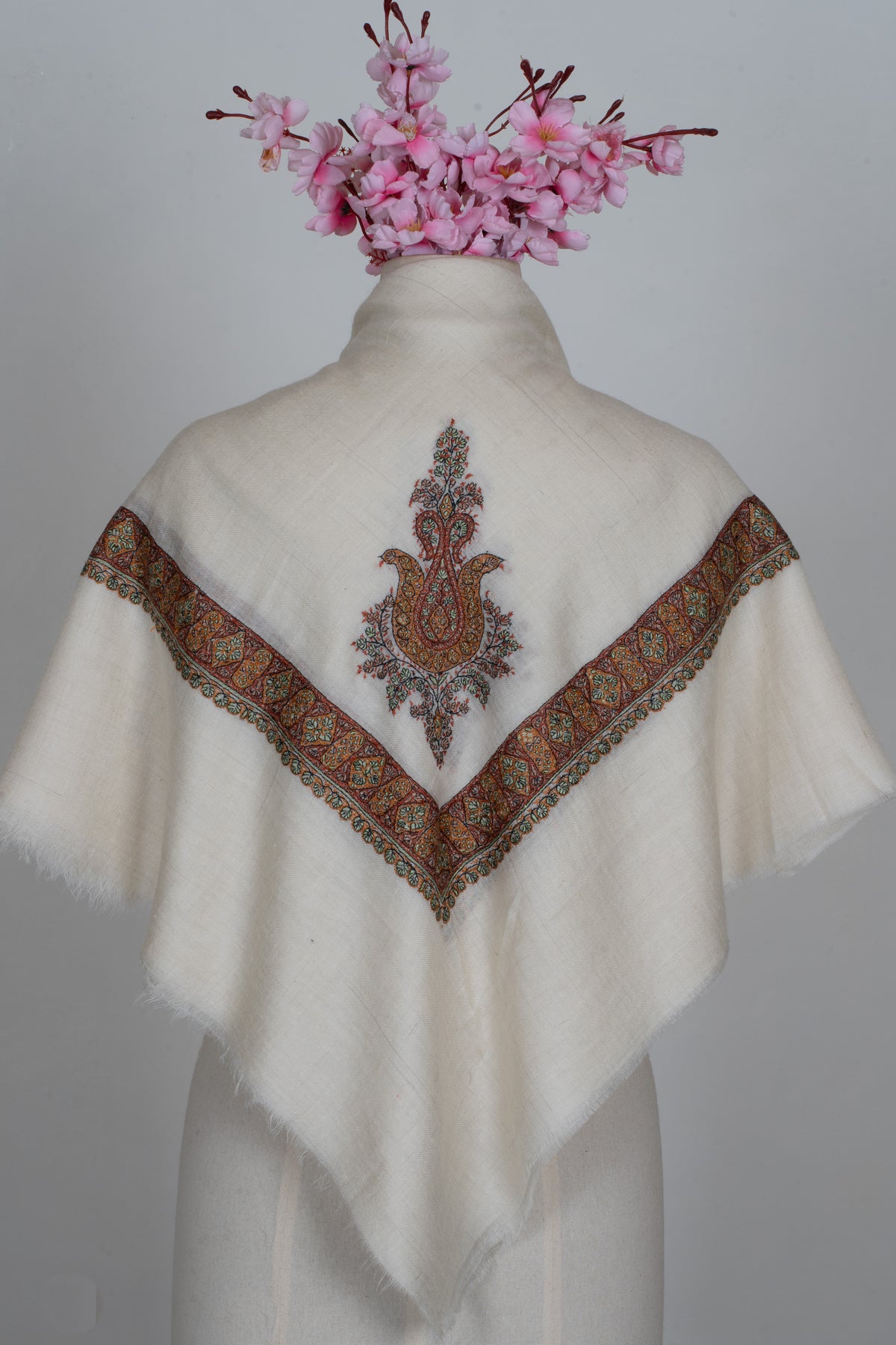 Autumn Loom Cashmere Rumal — Sozni Hand Embroidered