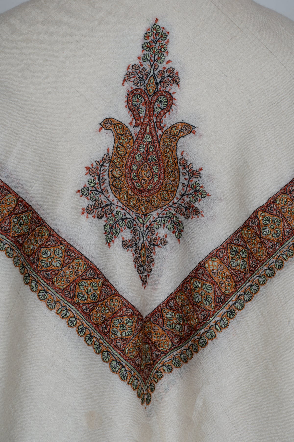 Autumn Loom Cashmere Rumal — Sozni Hand Embroidered