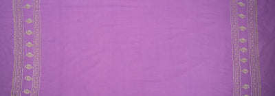Noor-e-Banafsha: Lilac Sozni Hand-Embroidered Scarf