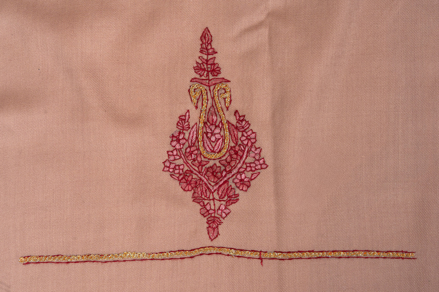 Blush Beige Sozni Hand Embroidered Suit