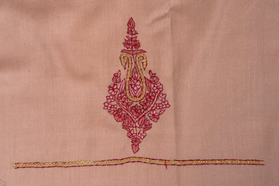 Blush Beige Sozni Hand Embroidered Suit