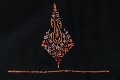 Midnight Black Sozni Hand Embroidered Suit