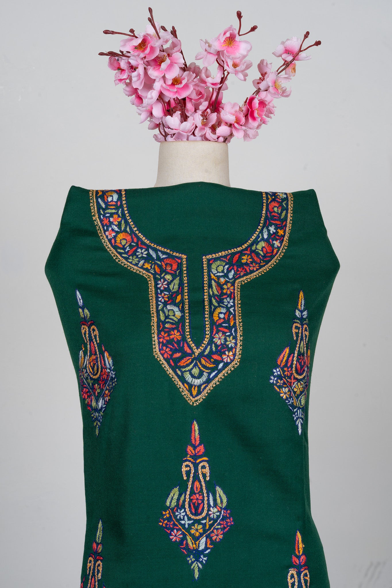 Emerald Grace Sozni Hand Embroidered Suit